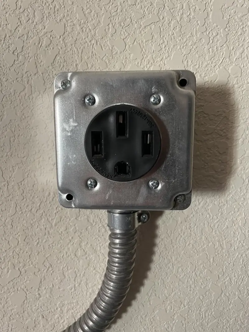 NEMA 14-50 outlet installed for Electrical Panel Upgrade in Tucumcari